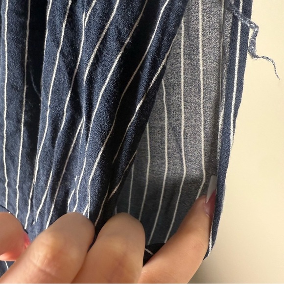 Cotton On Blue Sleeveless V-Neck Striped Jumpsuit Size Small - Picture 7 of 13